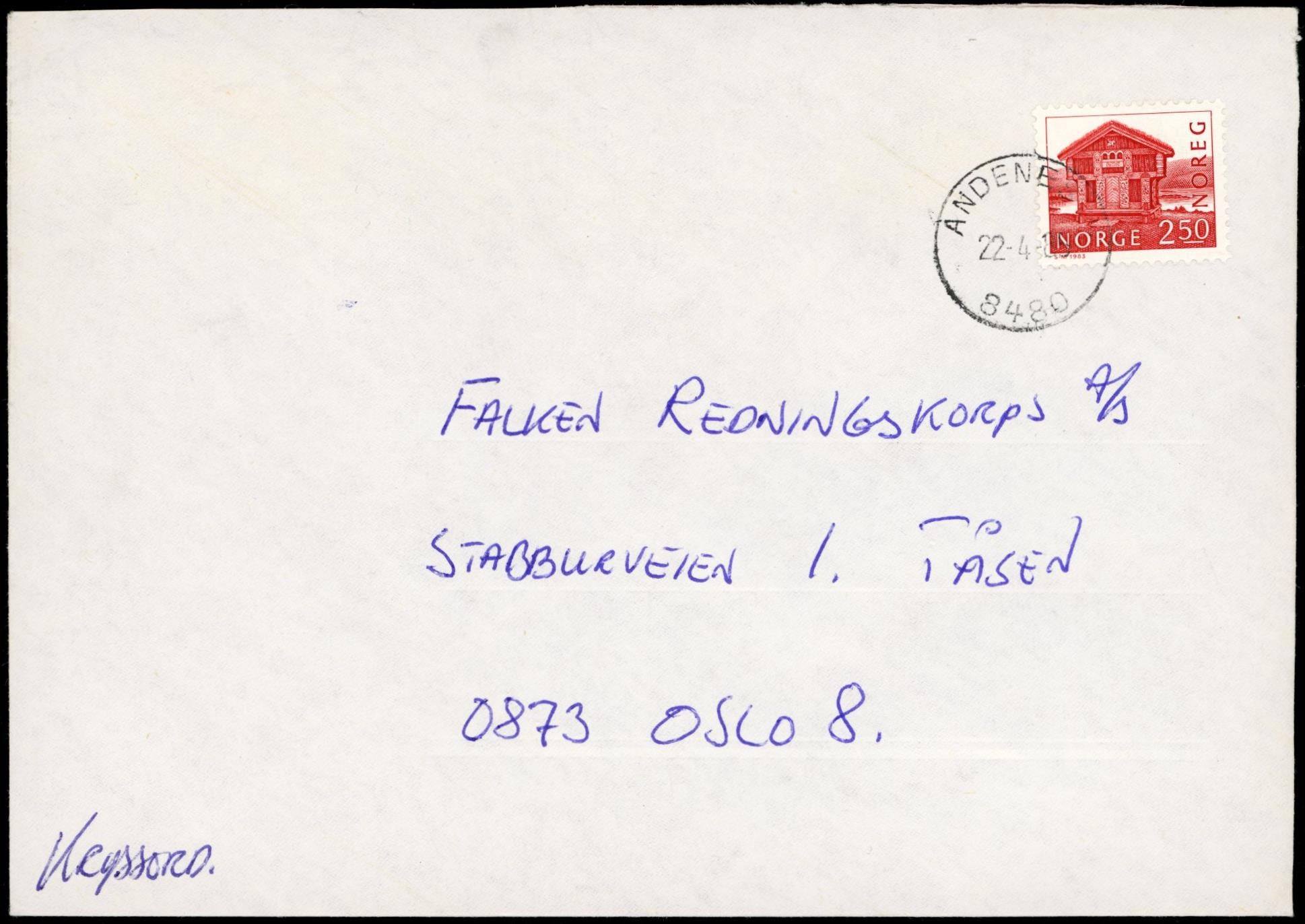 ANDENES ? / 8480 - 1985 til Oslo