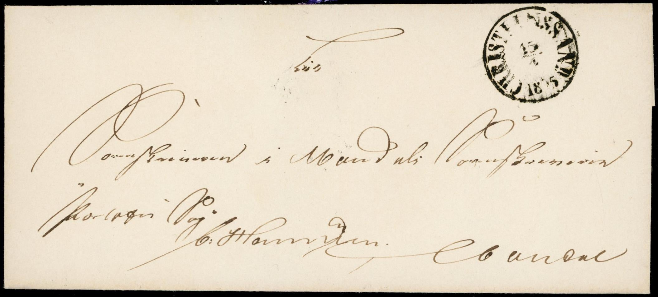 CHRISTIANSSAND - 1855 til Mandal