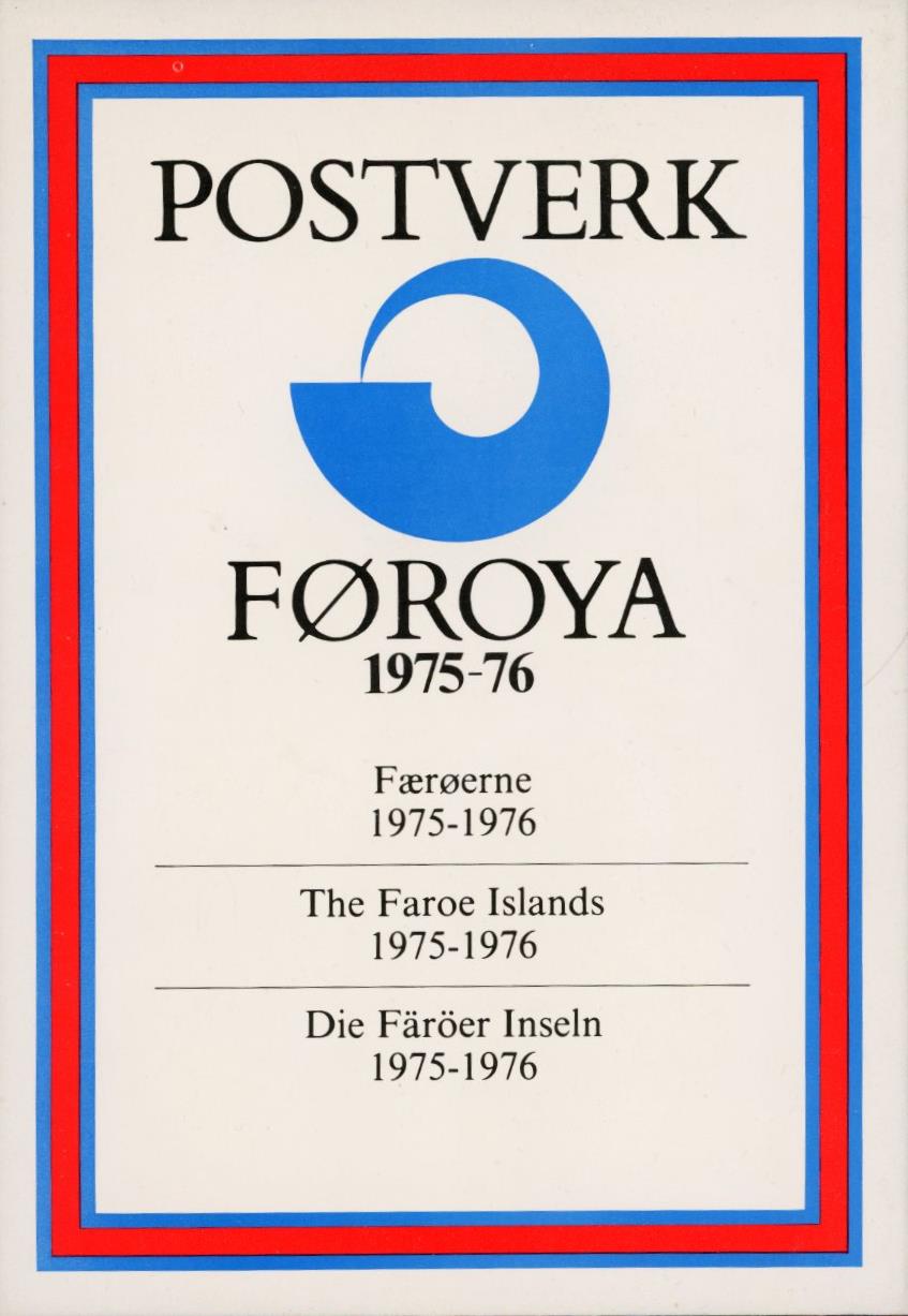Årssett frimerker Færøyene 1975-76