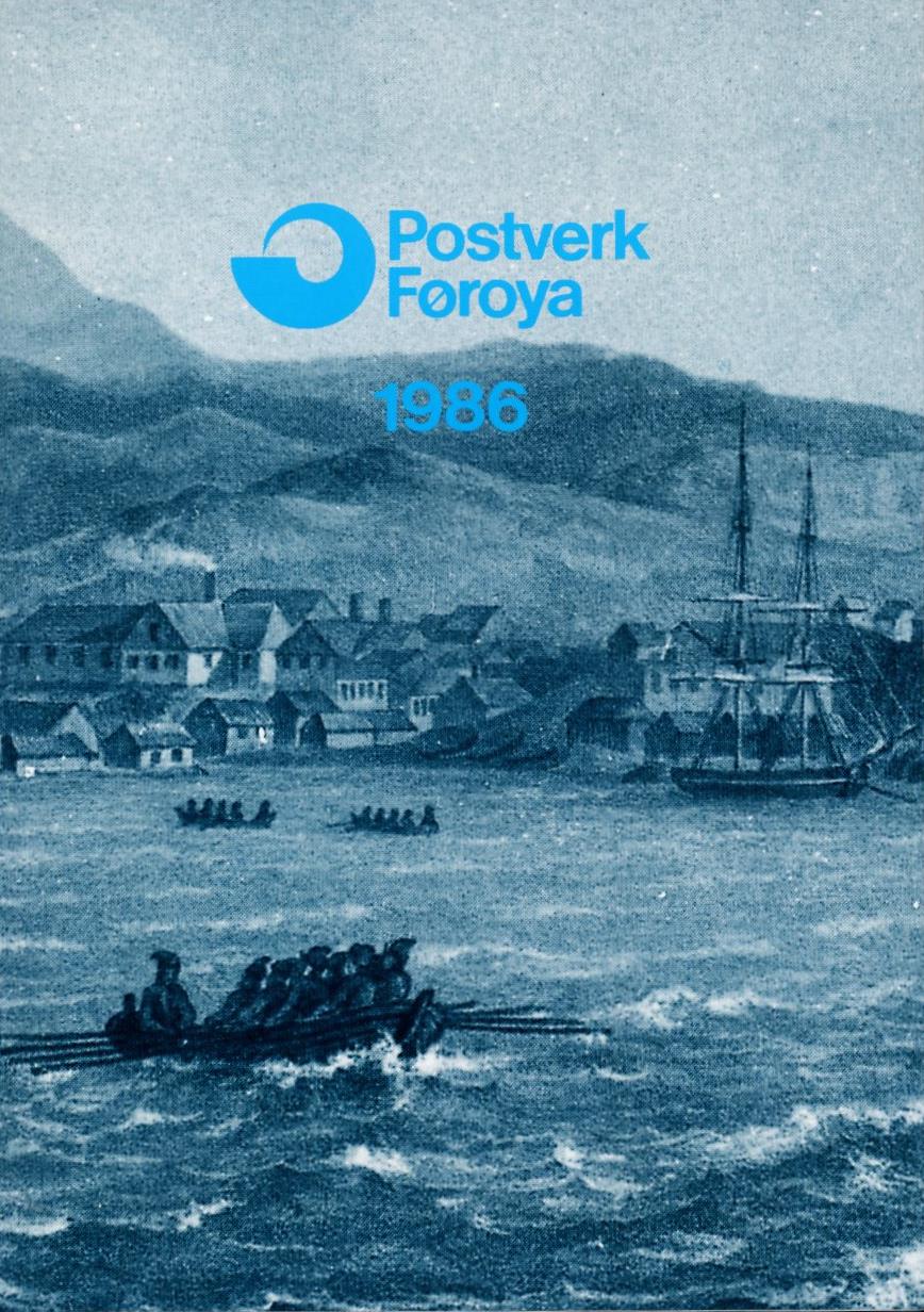 Årssett frimerker Færøyene 1986