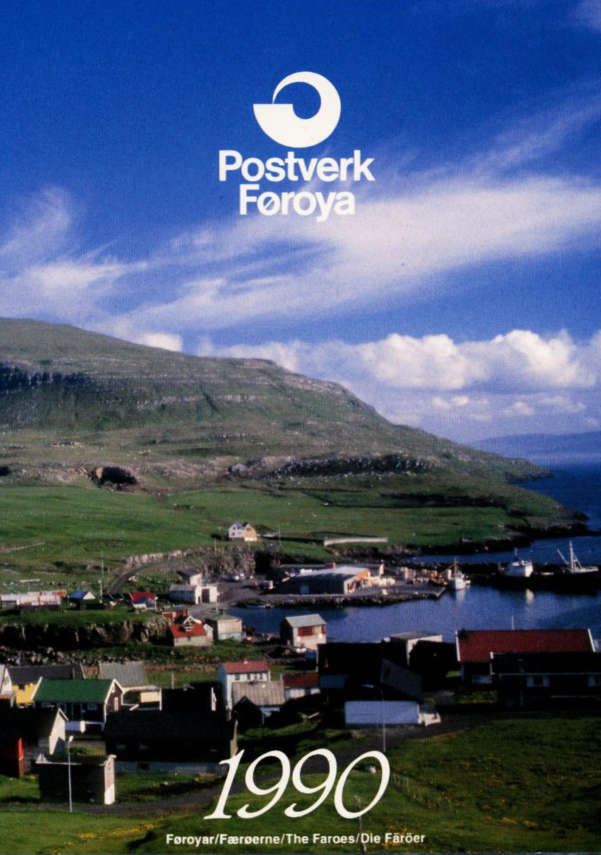 Årssett frimerker Færøyene 1990