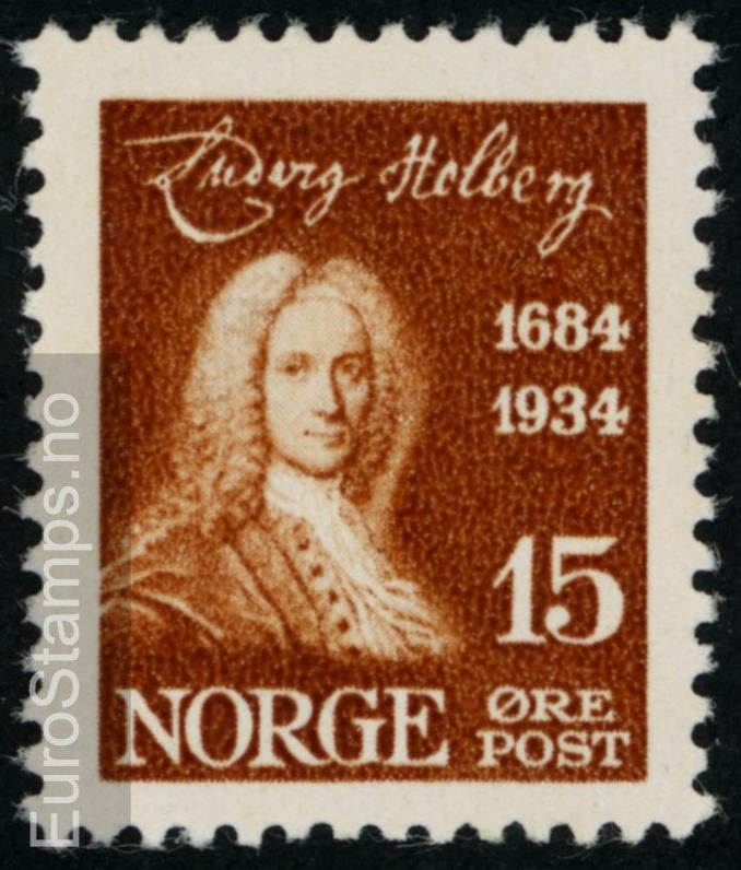 Norge 1934 - Ludvig Holberg - 15 øre - NK 190