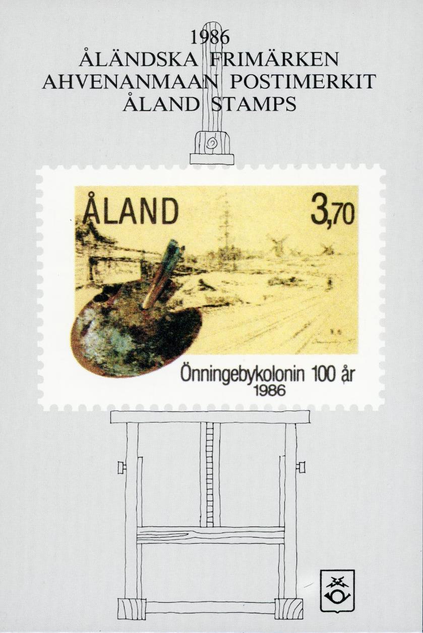 Årssett frimerker Åland 1986