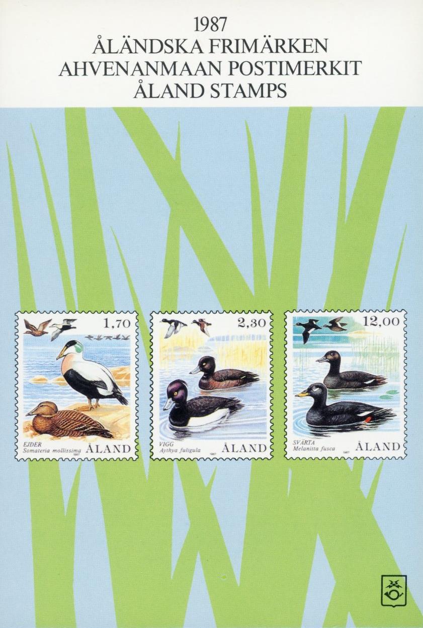 Årssett frimerker Åland 1987