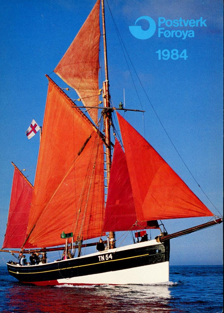 Årssett frimerker Færøyene 1984