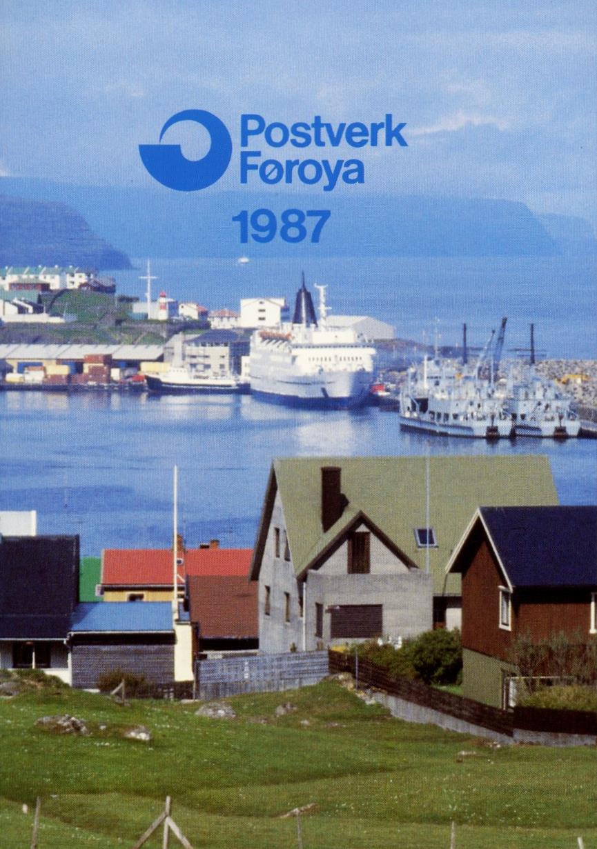 Årssett frimerker Færøyene 1987