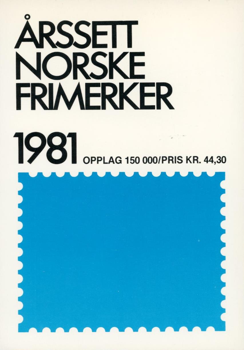Postens Årssett Norske frimerker 1981