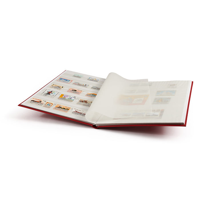 Stockbook Leuchtturm Basic A4 - 16 pages - Red - Like New